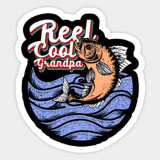 Reel Cool Grandpa - Fishing Sticker